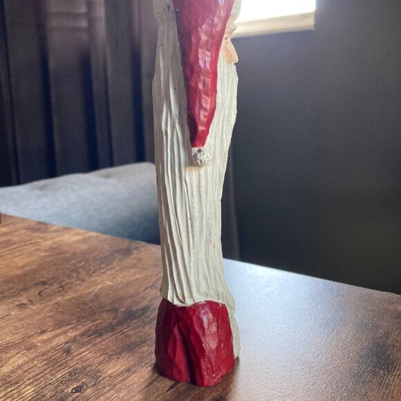 Applause Santa Claus Tall Taper Candle Holder 1994 Holiday Christmas - Picture 3 of 7